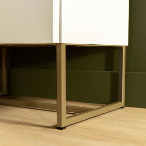 Kidsmill Intense II Kast 3-Deurs - Wit / Patinated Brass