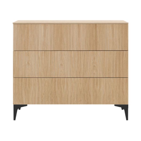 Kidsmill Levi Babykamer Incl. Rechte Potenset Naturel Eiken | Commode + Kast