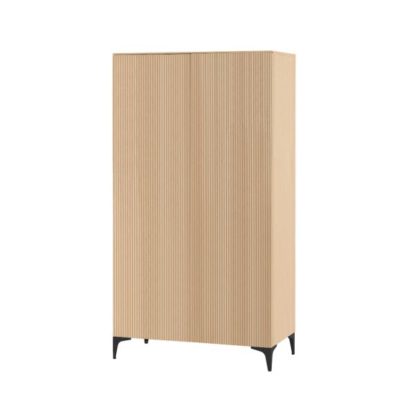 Kidsmill Levi Babykamer Incl. Rechte Potenset Naturel Eiken | Ledikant 60 x 120 cm + Commode + Kast