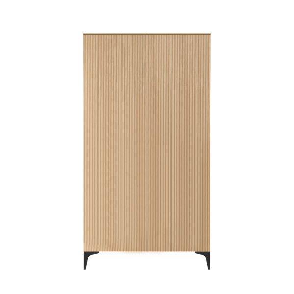 Kidsmill Levi Babykamer Incl. Rechte Potenset Naturel Eiken | Ledikant 60 x 120 cm + Commode + Kast