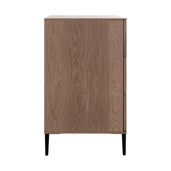 Kidsmill Levi Babykamer Incl. Ronde Potenset Walnoot | Ledikant 60 x 120 cm + Commode