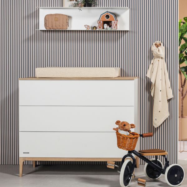 Kidsmill Intense II Commode - Mat Wit / Eiken