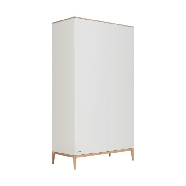 Kidsmill Intense II Kledingkast - 2-Deurs - Mat Wit / Eiken