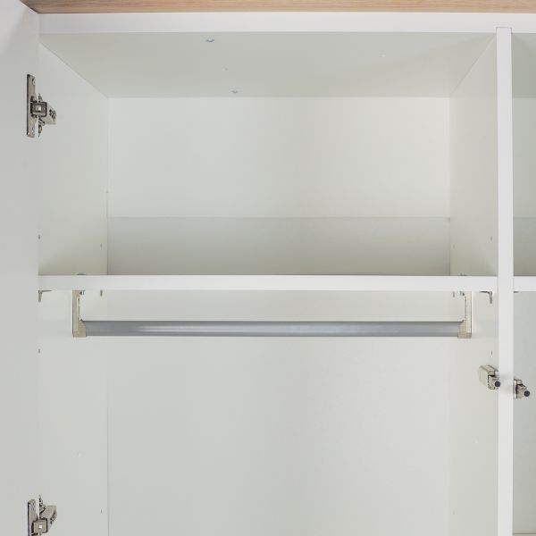 Kidsmill Intense II Kledingkast - 2-Deurs - Mat Wit / Eiken