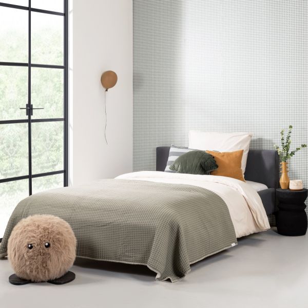 Kidsmill Square + Bed - 120 x 200 cm - Respiro - Grey