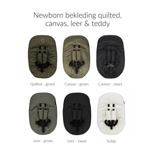 Kidsmill Up! Kinderstoel + Newbornset - Walnoot