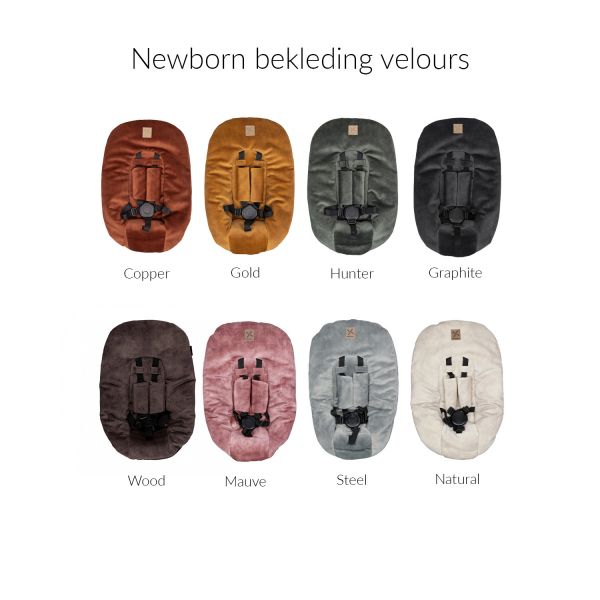 Kidsmill Up! Kinderstoel + Newbornset - Walnoot