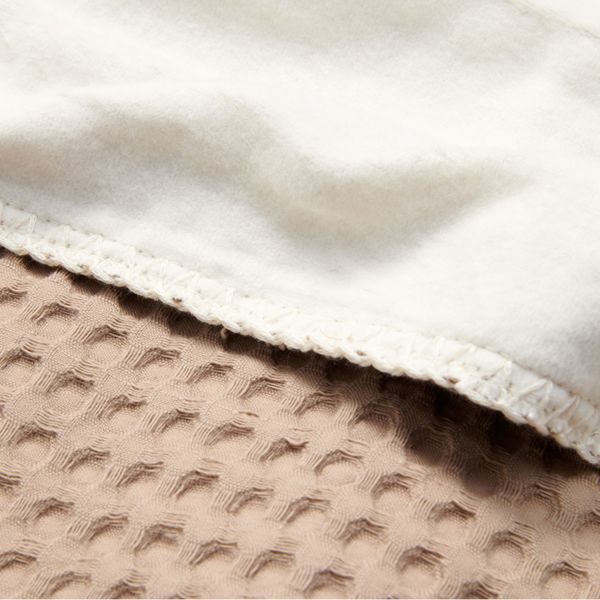 Koeka Wafel Amsterdam Wiegdeken - Cotton Fleece - Caffe