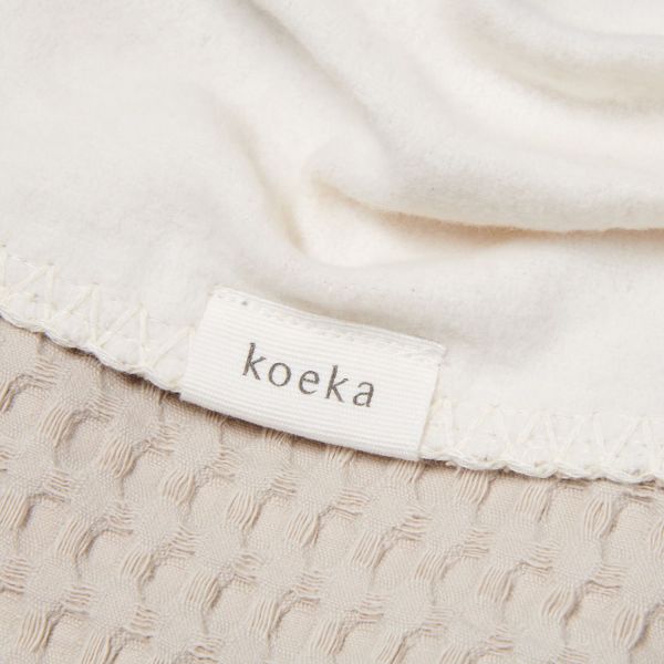 Koeka Amsterdam Wafel Wiegdeken - Cotton Fleece - Sand