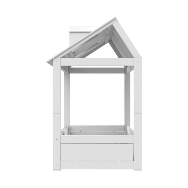 LIFETIME Kidsrooms 2-in-1 Bed - Beach House - 90x200 cm - Wit Gelakt