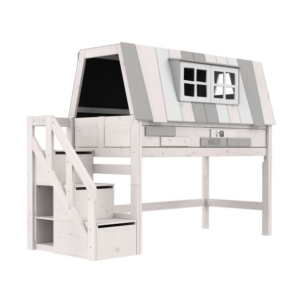 LIFETIME Kidsrooms Halfhoogslaper My Hangout - White-Wash