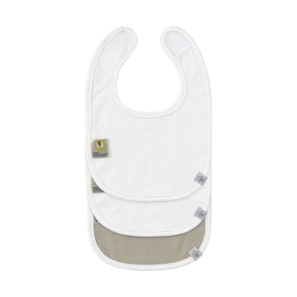 Laessig Slabbetje Newborn 3 Stuks - Happy Fruits - Khaki