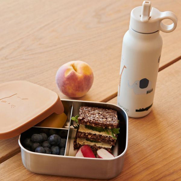 Liewood Arthur Lunchbox - Vehicles / Dove Blue Mix