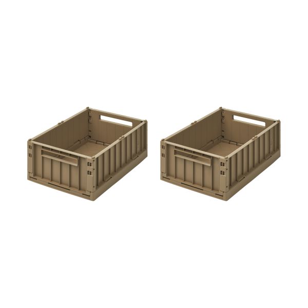 Liewood Weston Opberg Box M - 2 Stuks - Oat