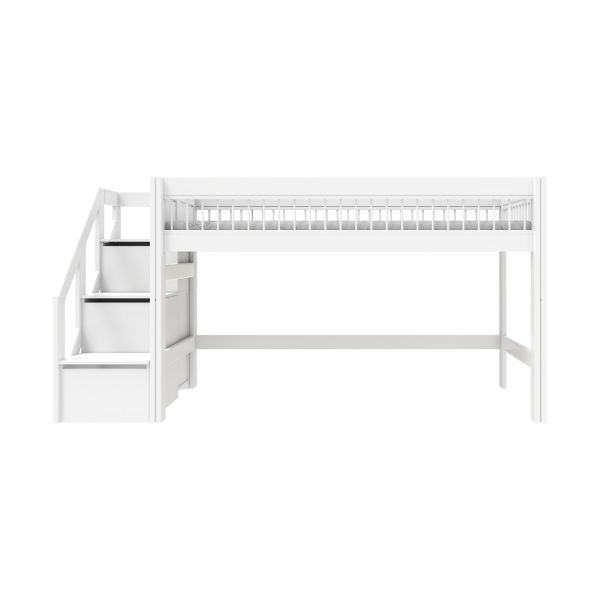 LifeTime Breeze Halfhoogslaper – Trapkast – Luxe Lattenbodem