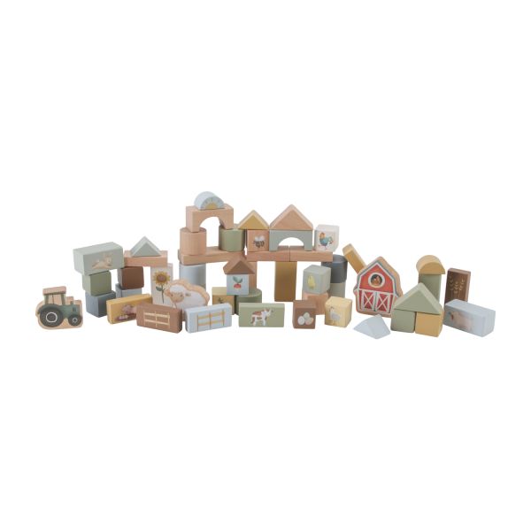 Little Dutch Little Farm Houten Blokken In Ton