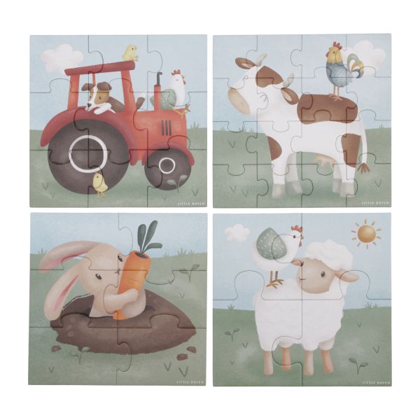 Little Dutch Little Farm Puzzel - 4-in-1
