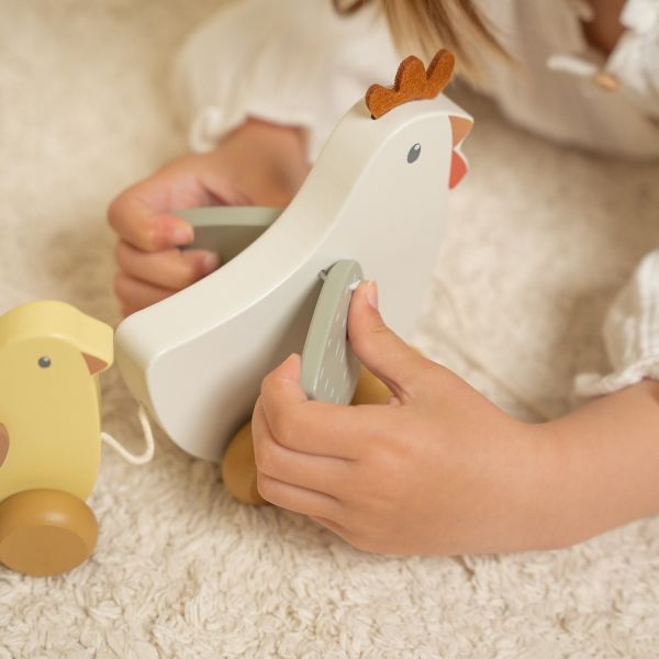 Little Dutch Little Farm Trekfiguur - Kippen