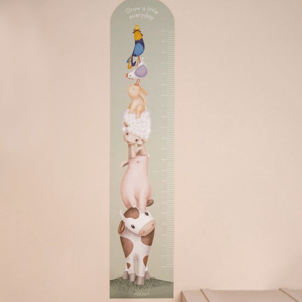 Little Dutch Muursticker Groeimeter - Little Farm
