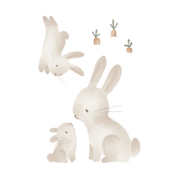 Little Dutch Muurstickers - Baby Bunny