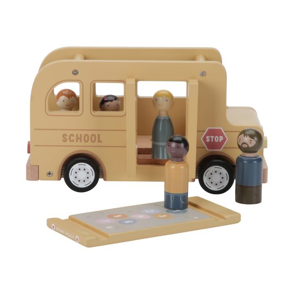 Little Dutch Schoolbus Met Poppetjes