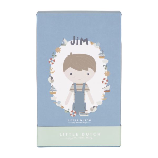 Little Dutch Vintage Sunny Stripes Knuffelpop - Jim - 35 cm