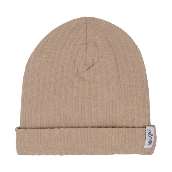 Lodger Seersucker Mutsje - 0-6 Mnd - Beige