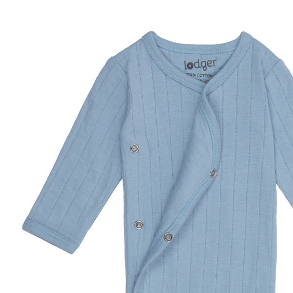 Lodger Solid Overslagromper Lange Mouw - Mt. 50 - Blue Fogg