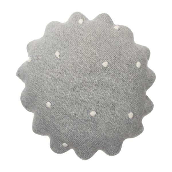 Lorena Canals Biscuit Kussen – Rond – Grijs 