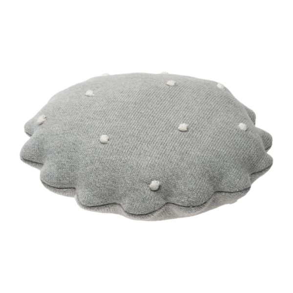 Lorena Canals Biscuit Kussen – Rond – Grijs 