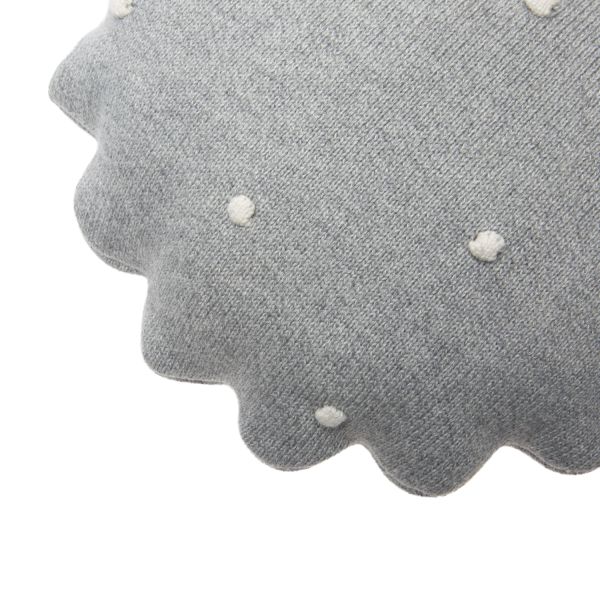 Lorena Canals Biscuit Kussen – Rond – Grijs 