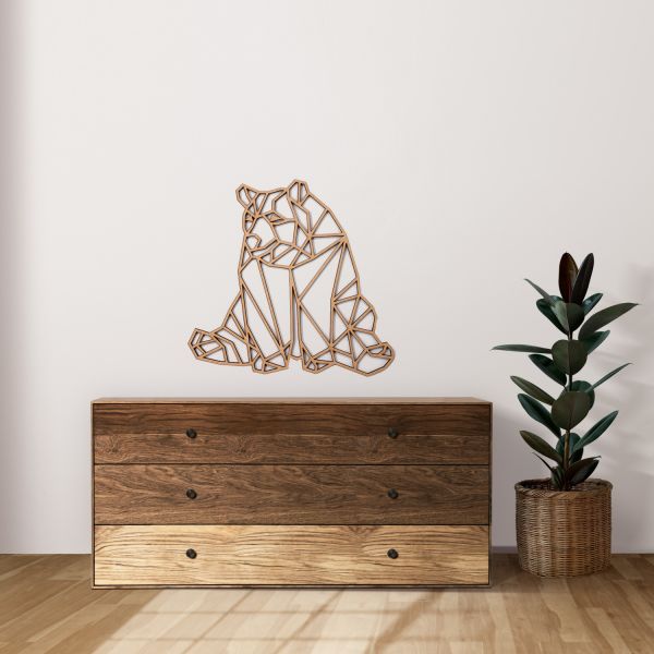 Casa Sentir Luie Beer Wanddecoratie - Medium - Naturel