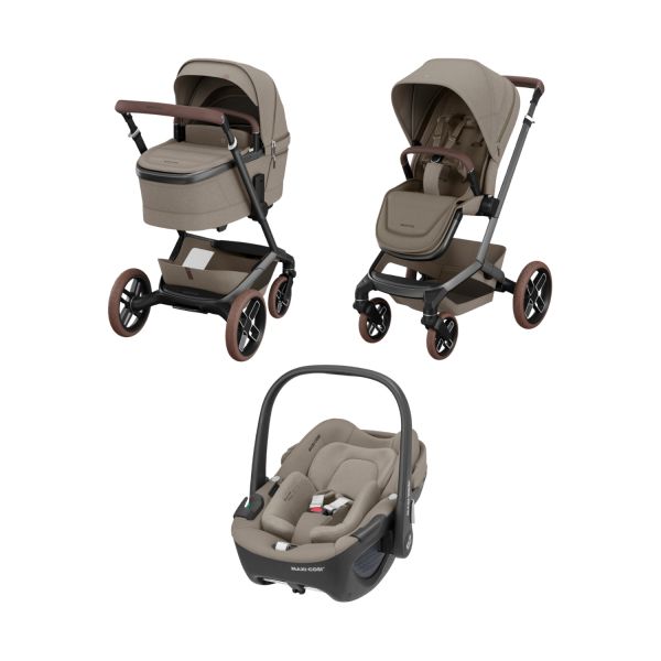 Maxi-Cosi Fame Kinderwagen 2-in-1 | Autostoel Pebble 360 Pro2 - Twillic Truffle