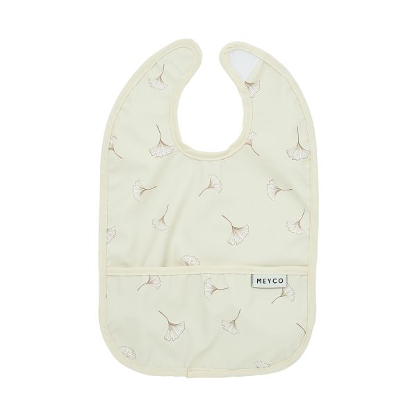 Meyco Baby Gingko Slab met Opvangbakje - 2-Pack - Soft Sand