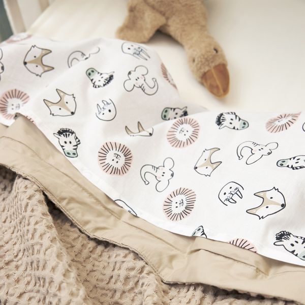 Meyco Baby Waffle Ledikantdeken - 100 x 150 cm - Sand