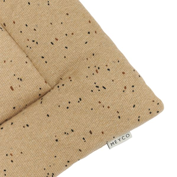 Meyco Rib Mini Spot Boxkleed - 80 x 100 cm - Toffee Melange