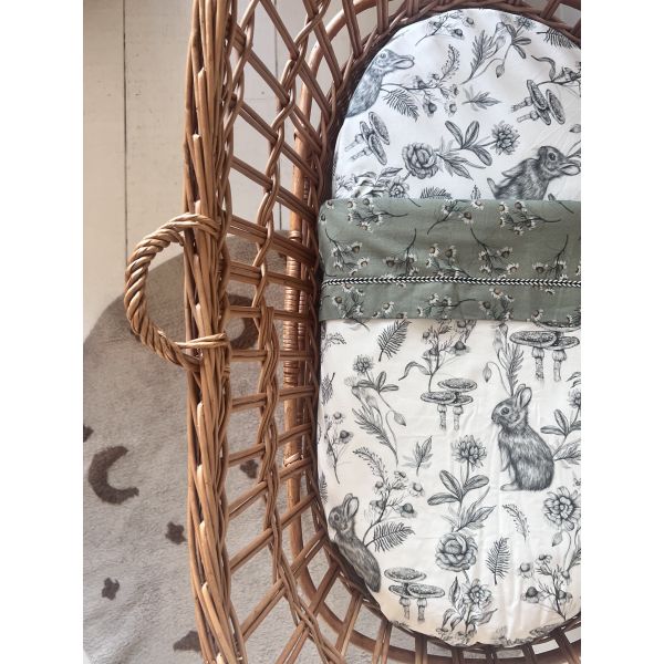 Mies & Co Daisies Ledikantlaken - 110 x 140 cm - Teagreen
