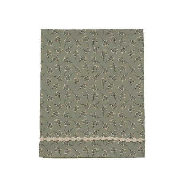 Mies & Co Daisies Ledikantlaken - 110 x 140 cm - Teagreen