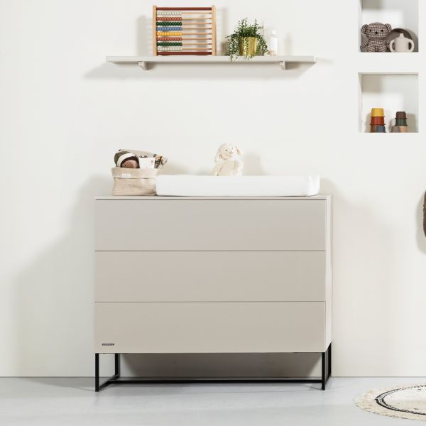 Kidsmill Intense Babykamer- Mat Oatmeal | Bed 60 x 120 cm + Commode