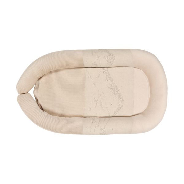 Nanami Ribvelvet Hills Babynest - Naturel