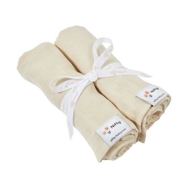 Nifty Hydrofiele Doek - 2 Stuks - Sand