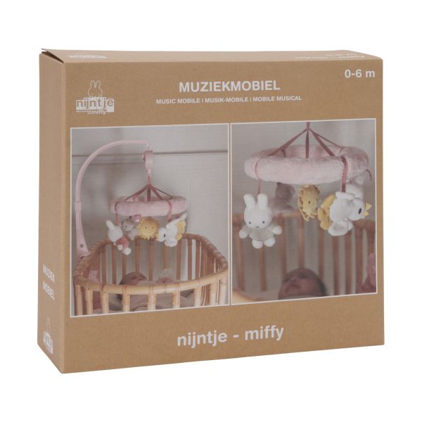 Nijntje Fluffy Muziekmobiel - Pink