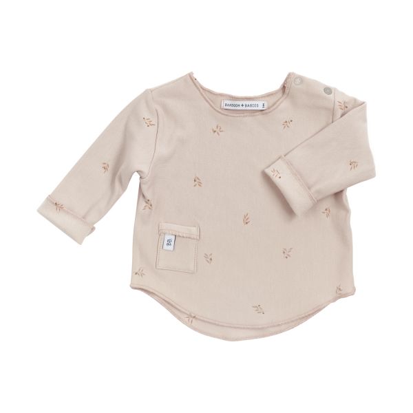 Bamboom T-shirt Lange Mouw - 1 Mnd - Olives