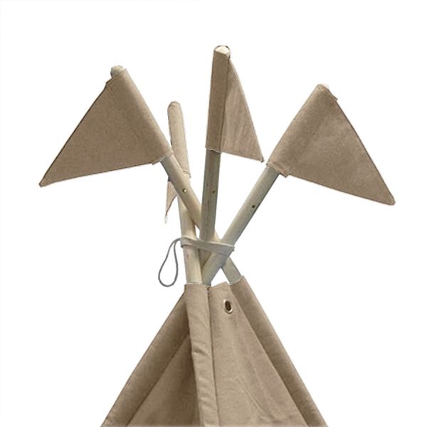 Overseas Canvas With Flags Tipi – Beige