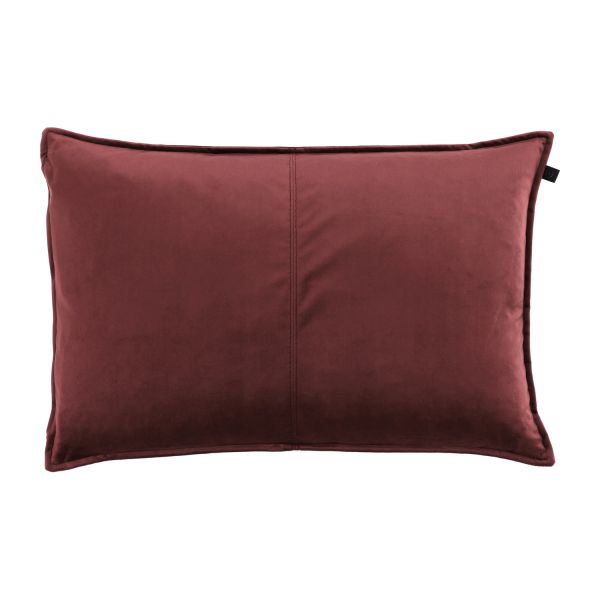Overseas Middlestitch Kussen – 40 x 60 cm - Velours – Maroon