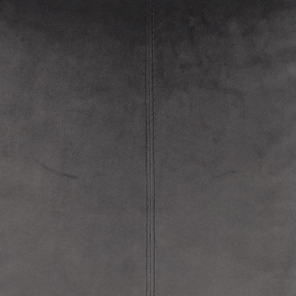 Overseas Middlestitch Kussen - 45 x 45 cm – Velours – Anthracite 