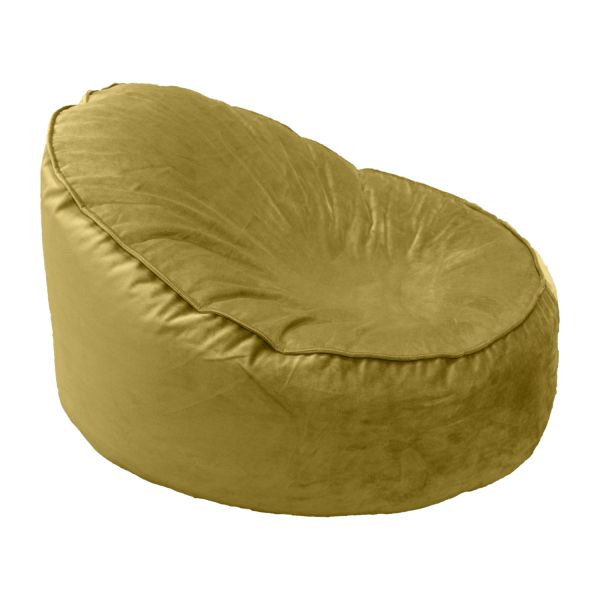 Overseas Velours Kids Zitzak - Ochre