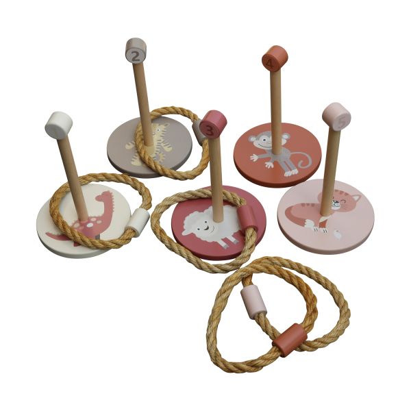 Jep! Kids Ring Toss - Taupe/Pink