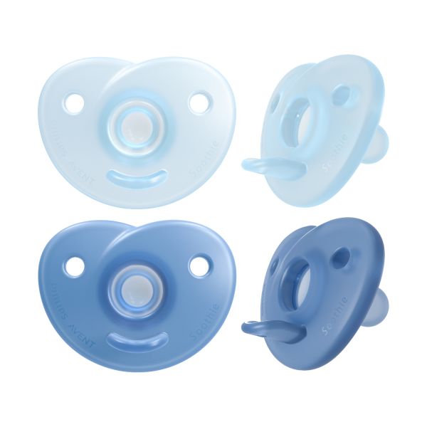 Philips Avent Soothie Fopspeen - Symmetrisch - 2 Stuks - 0-6 Mnd - Blauw 