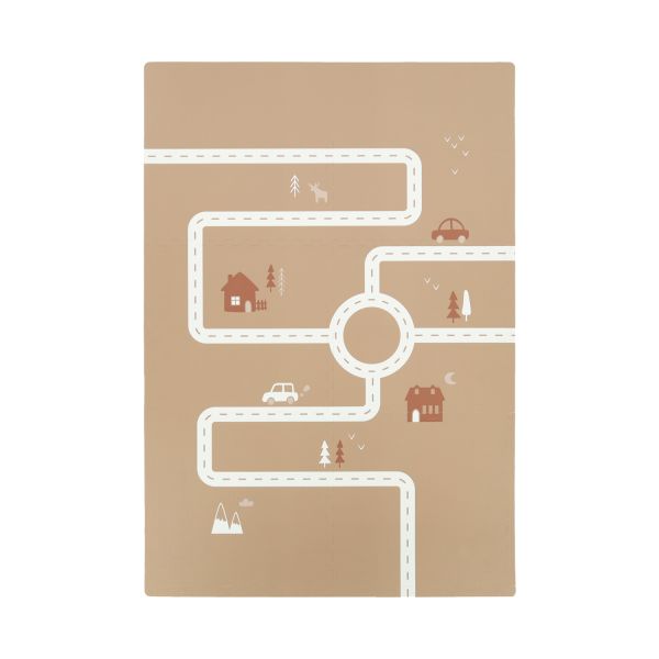 Puck Playmat Road - Brown Sandy